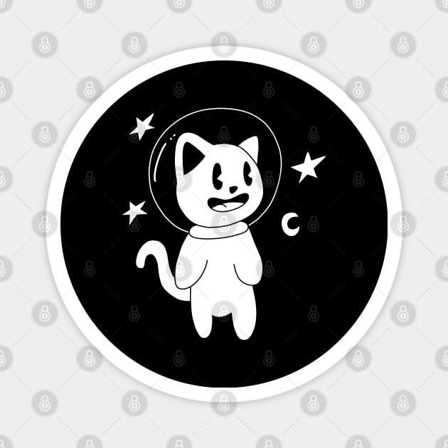 Astro Space Cat Magnet by pako-valor